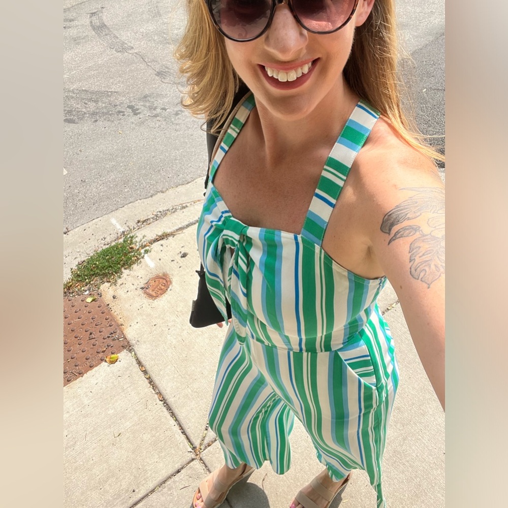 Striped Summer Jumpsuit